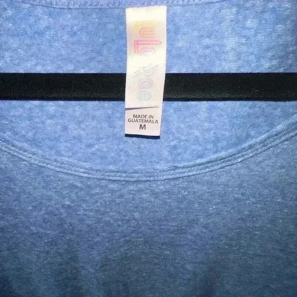 Beautiful medium heather blue long sleeve Lynnae t shirt. NWT. Soft cotton feel! - Picture 3 of 8